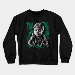 Urban Style Thug Life Baby Design Crewneck Sweatshirt